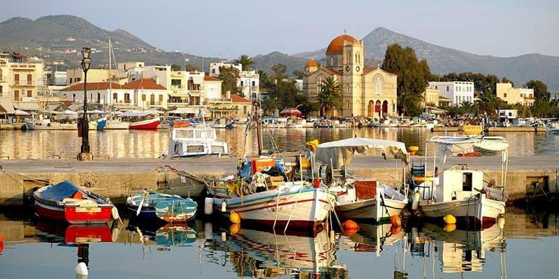 Παραθαλασσια Στουντιο Μιχαλιας Sea View Studio Michalias Agia Marina  Екстериор снимка